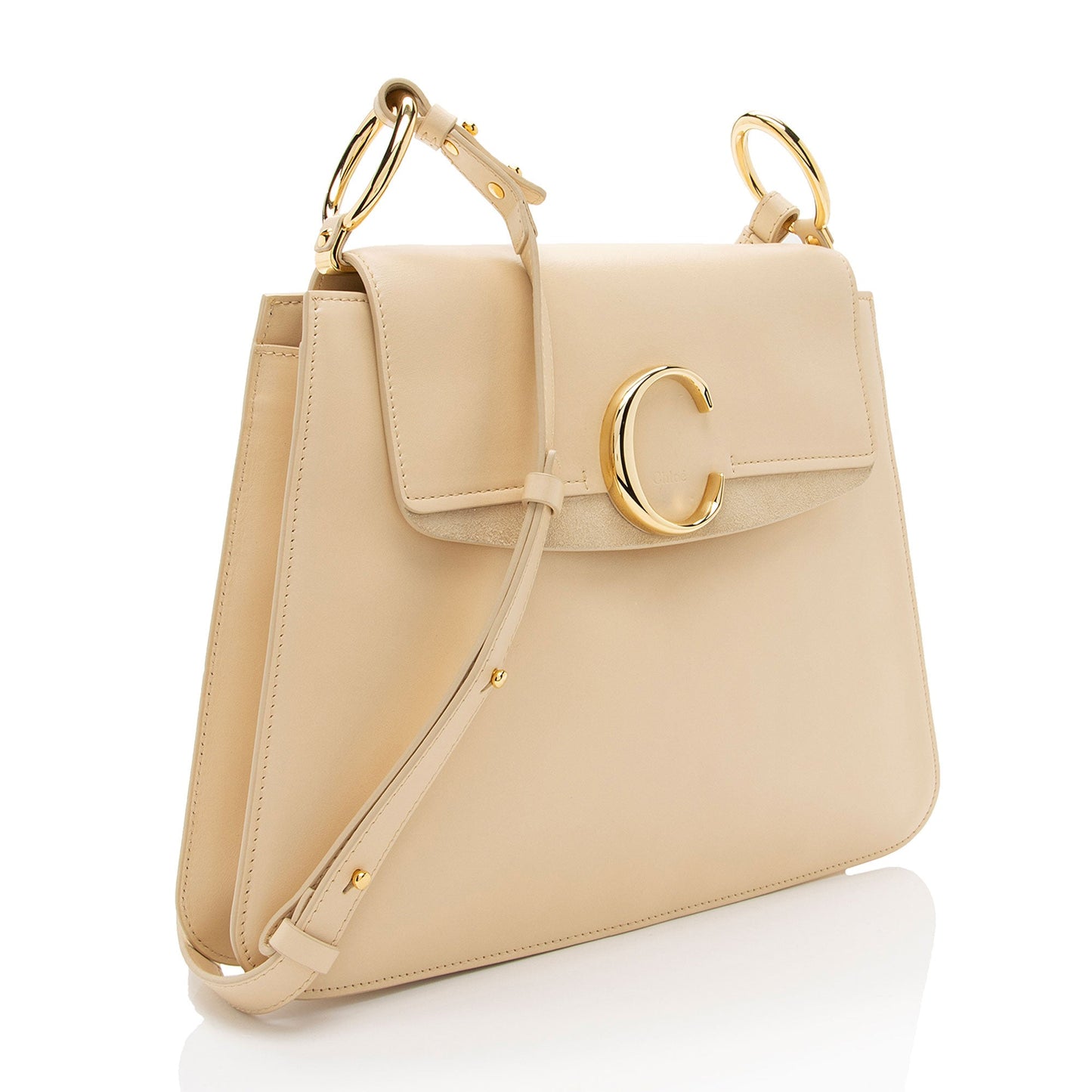 Chloe Calfskin C Medium Shoulder Bag (SHF-NFZYh6)