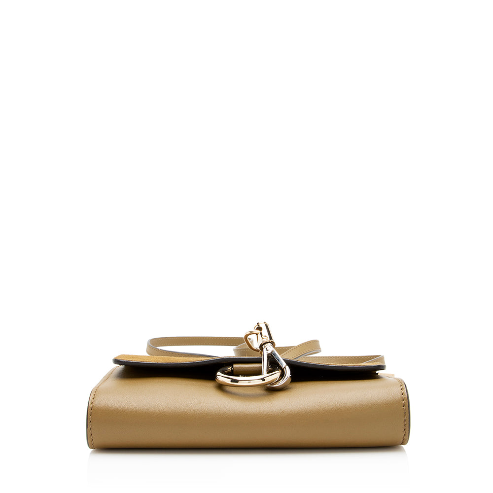 Chloe Calfskin Suede Faye Mini Shoulder Bag (SHF-19991)