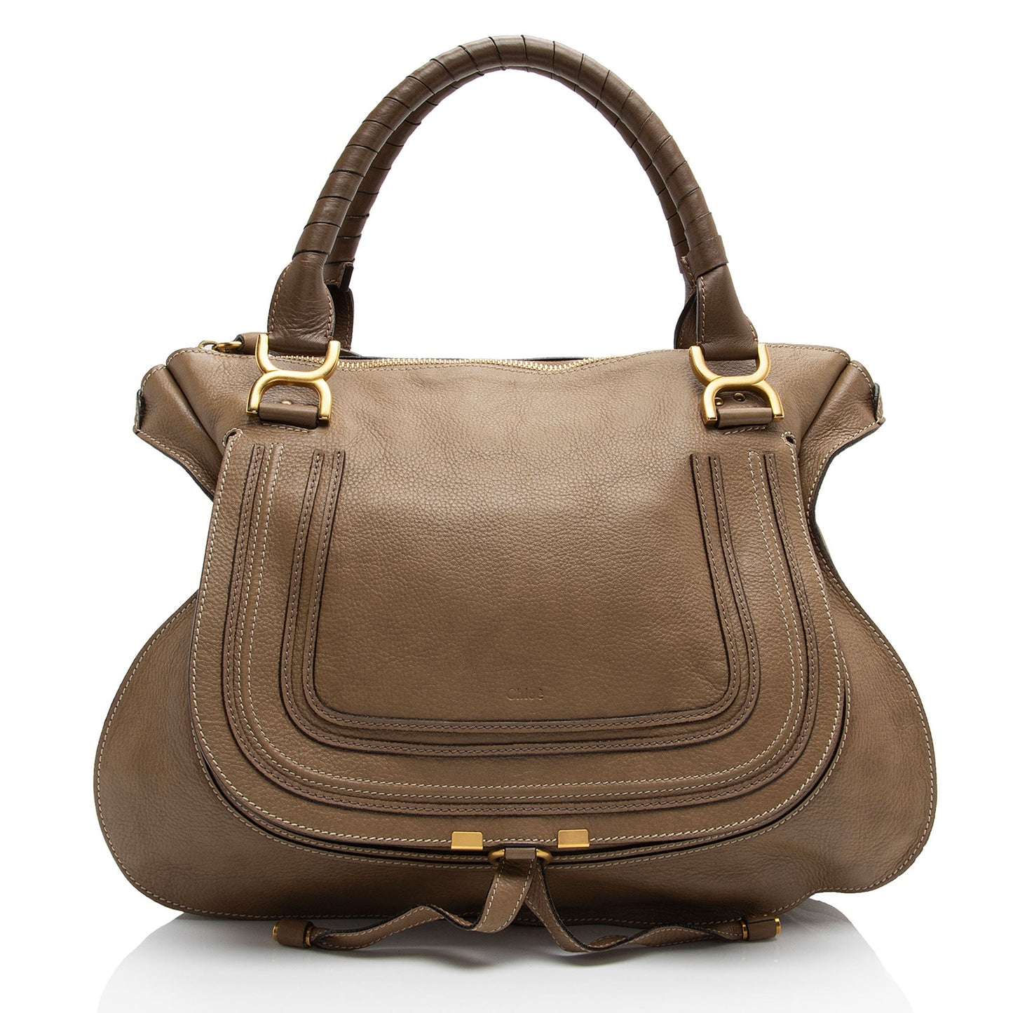 Chloe Calfskin Marcie Large Satchel (SHF-sZLBMz)