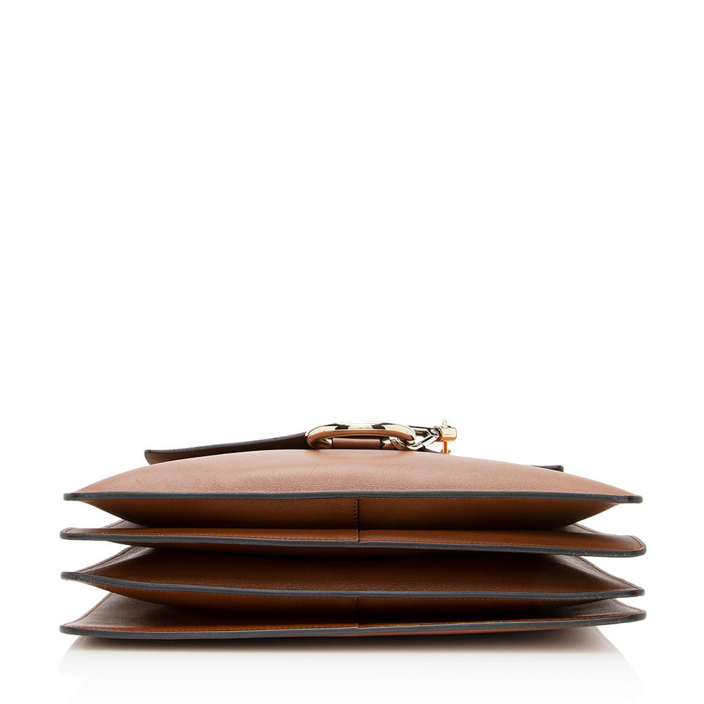 Chloe Calfskin Suede Faye Medium Shoulder Bag (SHF-19065)