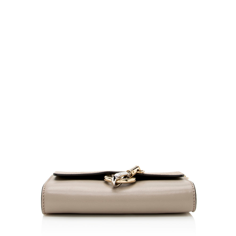 Chloe Calfskin Suede Faye Mini Shoulder Bag (SHF-21629)