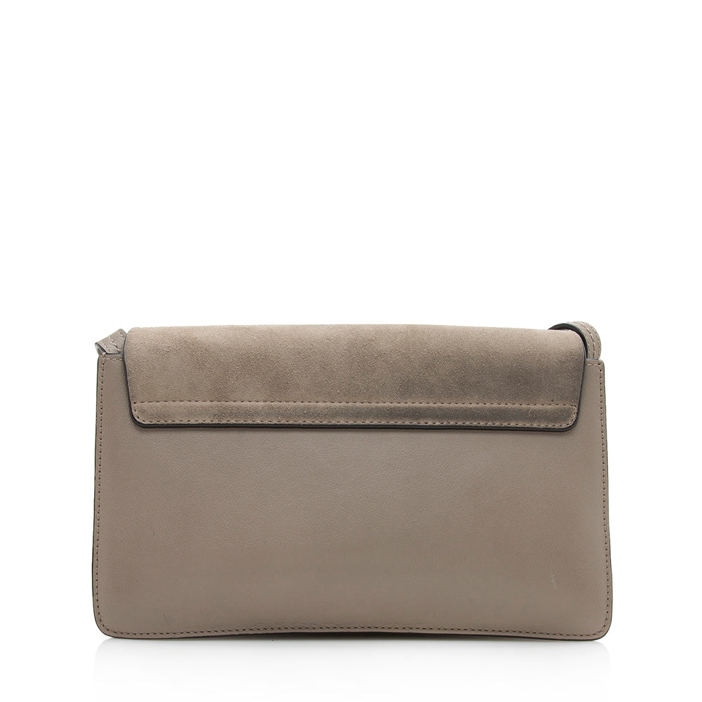 Chloe Calfskin Suede Small Faye Shoulder Bag (SHF-12535)