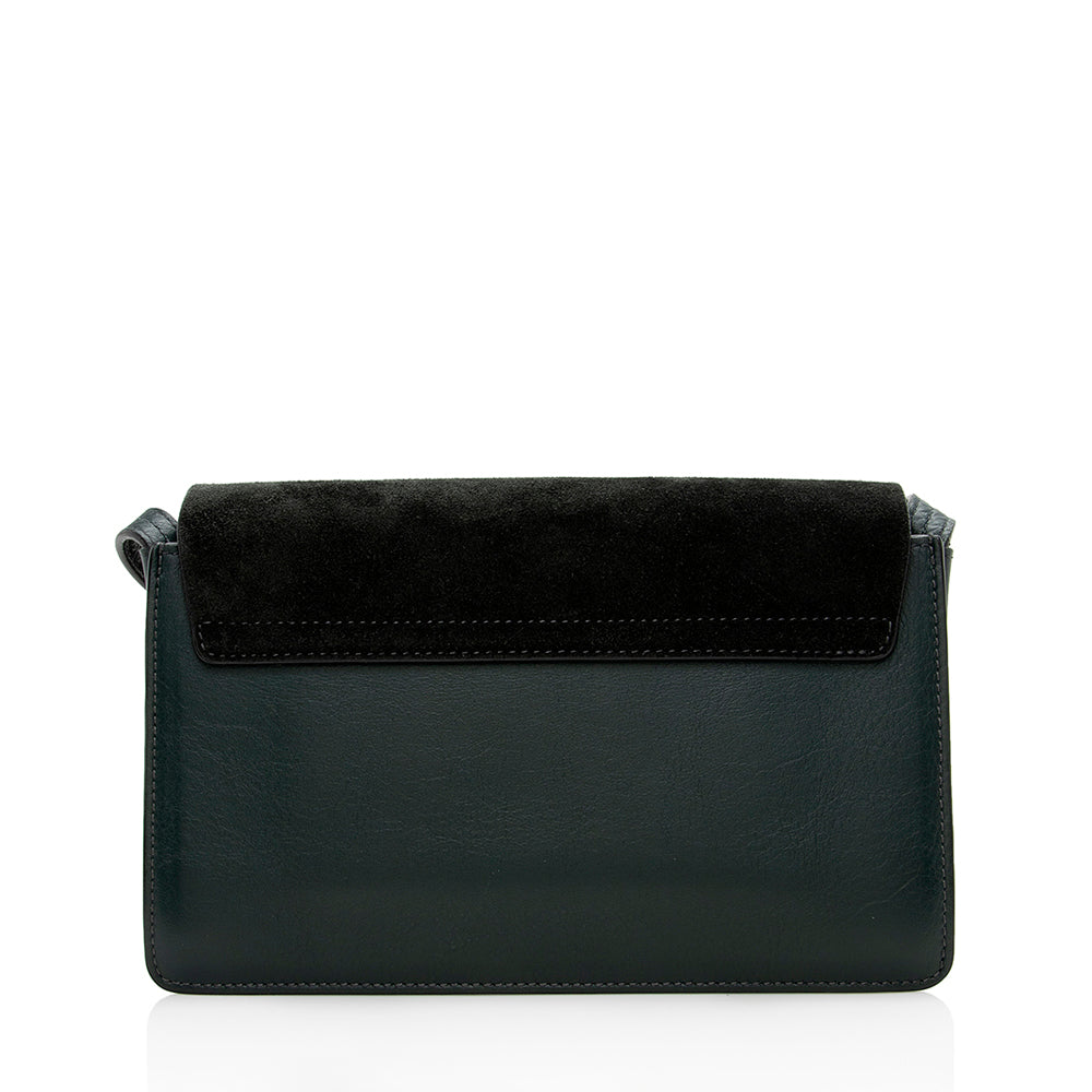 Chloe Calfskin Suede Small Faye Shoulder Bag (SHF-14816)