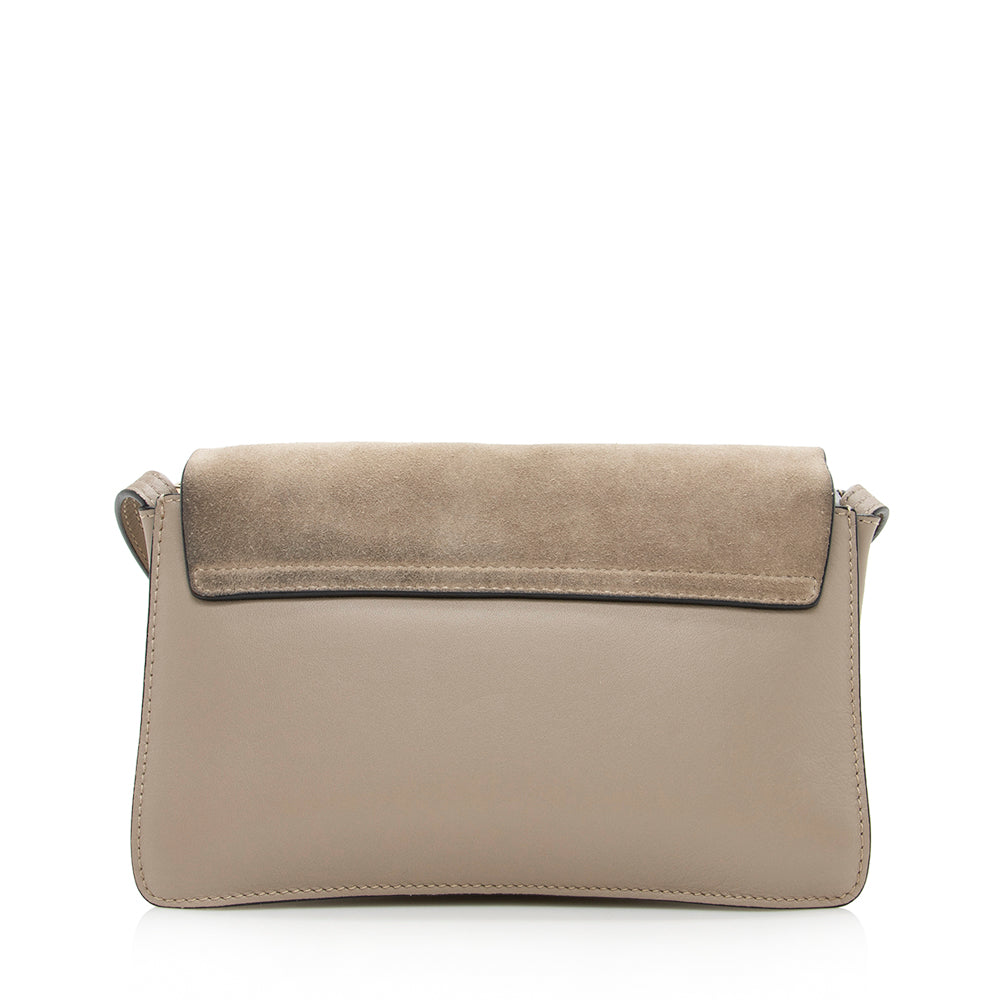 Chloe Calfskin Suede Small Faye Shoulder Bag (SHF-14628)