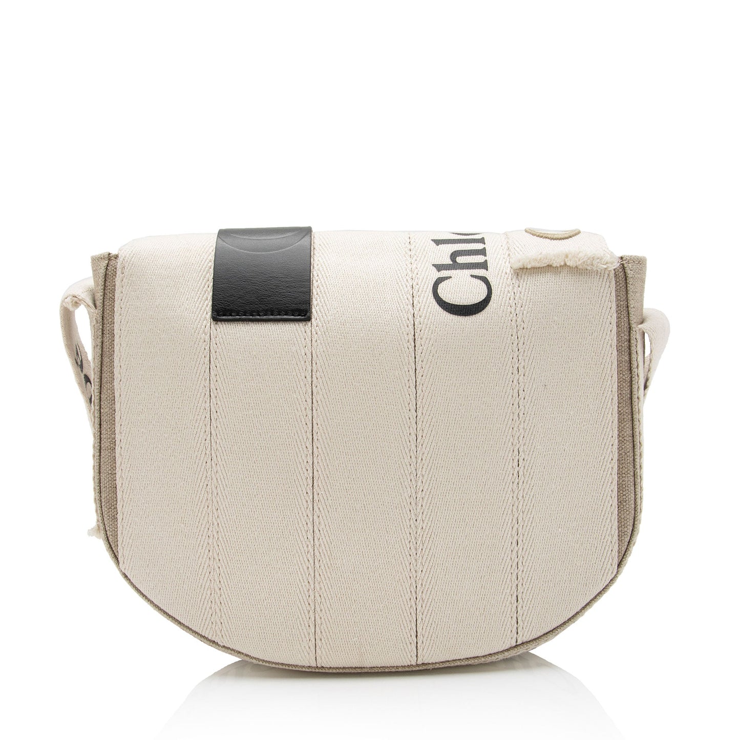 Chloe Linen Canvas Woody Crossbody Bag (SHF-wyyqtV)