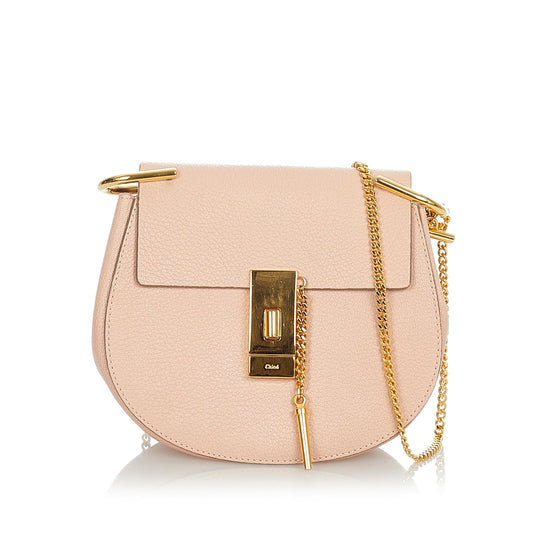 Chloe Drew Leather Crossbody Bag (SHG-23826)