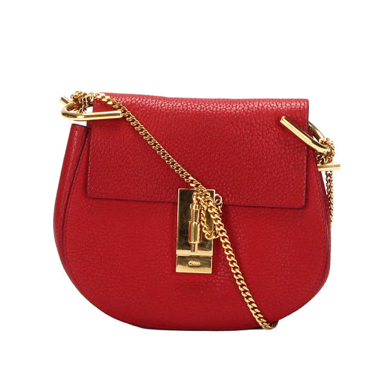 Chloe Drew Leather Crossbody Bag (SHG-28922)