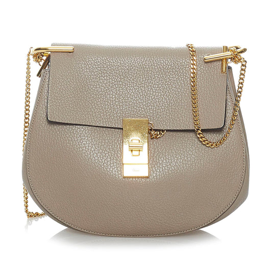Chloe Drew Leather Crossbody Bag (SHG-30339)