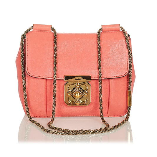 Chloe Elsie Leather Crossbody Bag (SHG-27135)