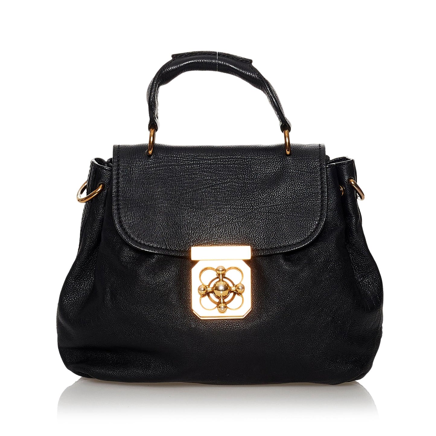 Chloe Elsie Leather Satchel (SHG-29885)