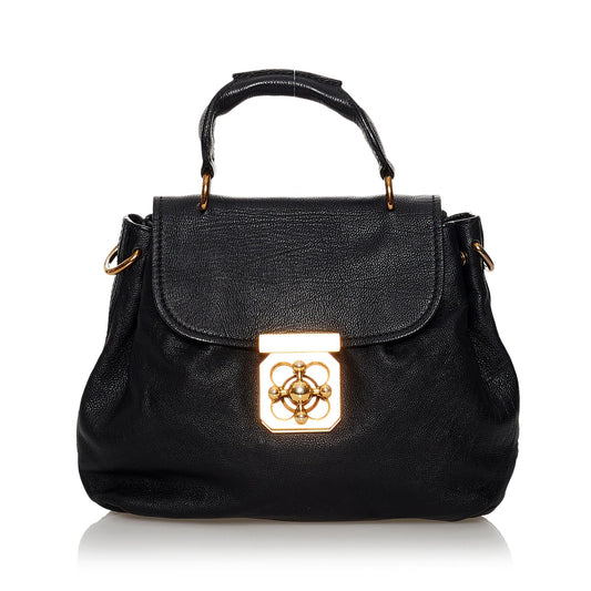 Chloe Elsie Leather Satchel (SHG-29885)