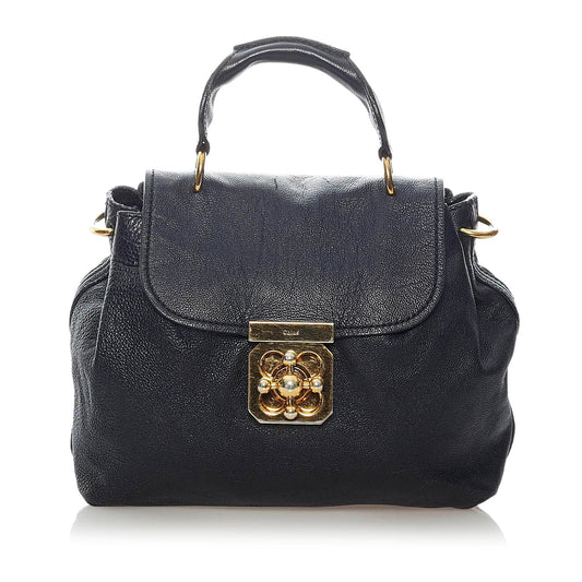 Chloe Elsie Leather Satchel (SHG-32474)