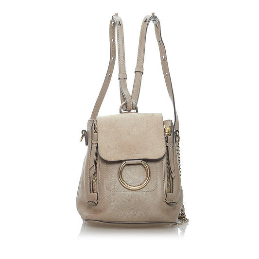 Chloe Faye Leather Backpack (SHG-29915)