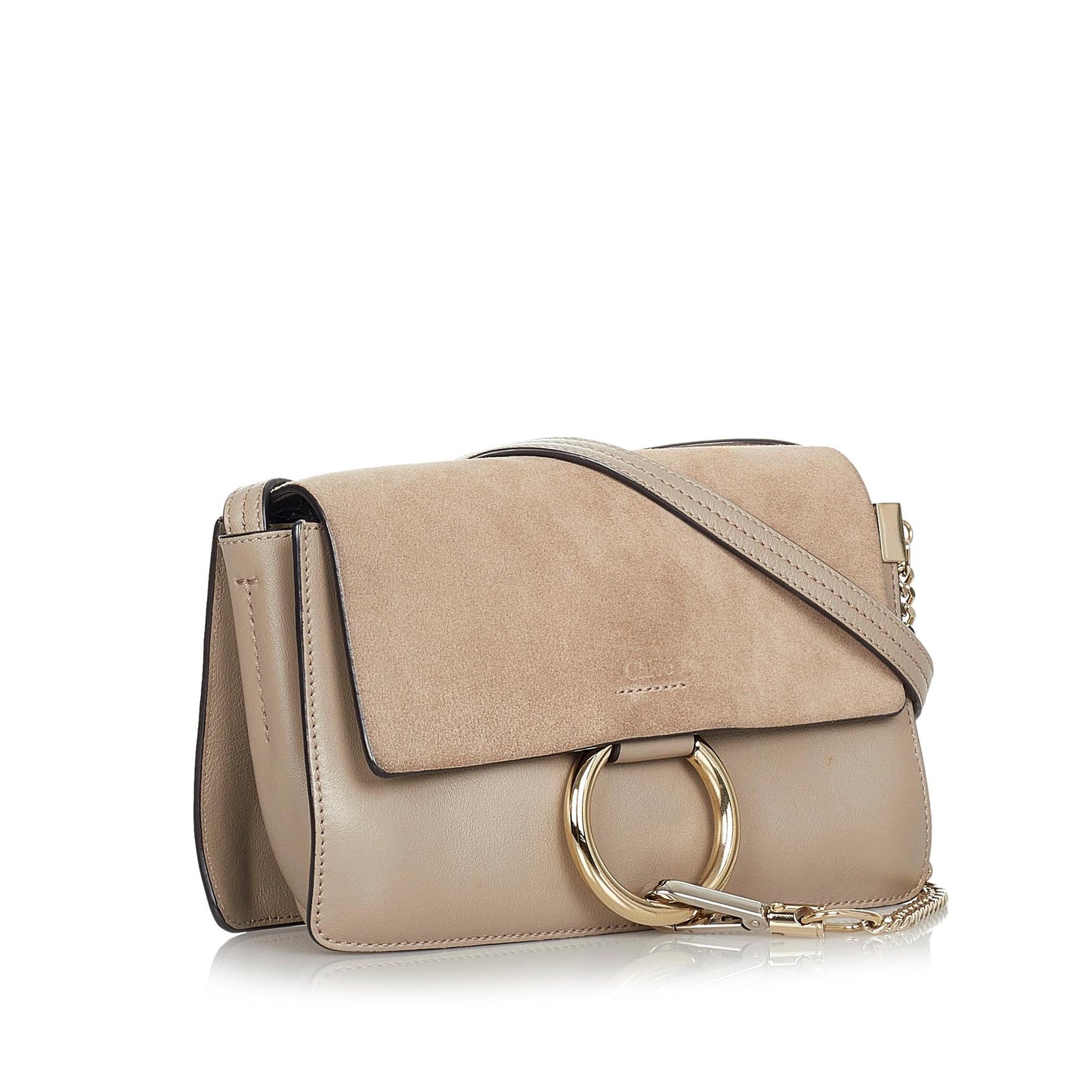 Chloe Faye Leather Crossbody Bag (SHG-24211)