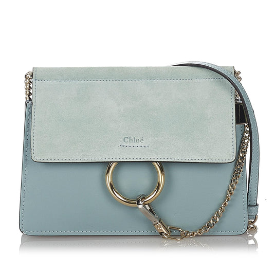 Chloe Faye Leather Crossbody Bag (SHG-26960)