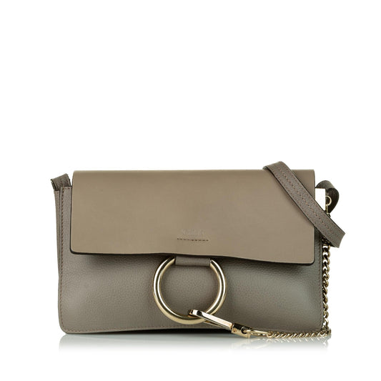 Chloe Faye Leather Crossbody Bag (SHG-31425)