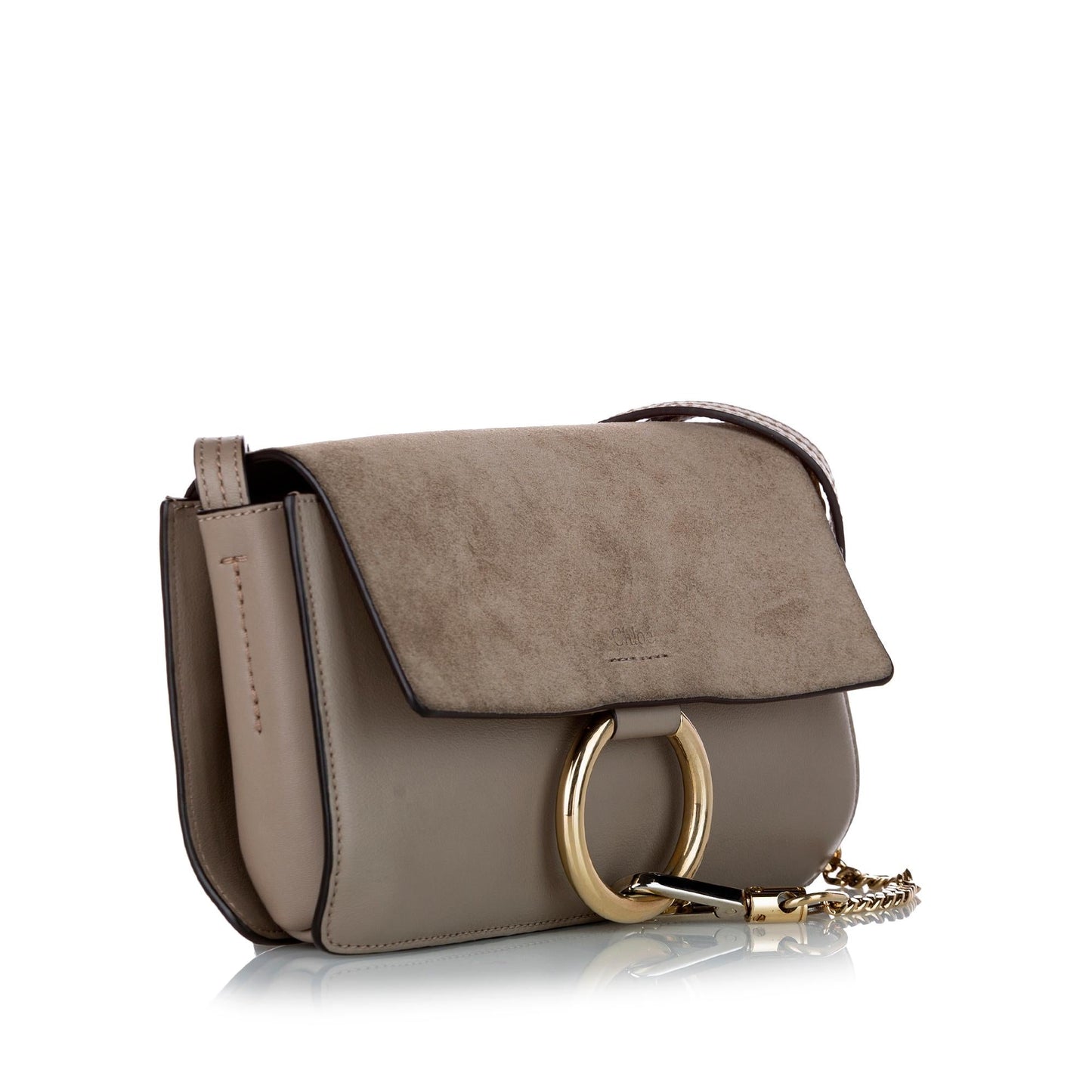 Chloe Faye Leather Crossbody Bag (SHG-33794)