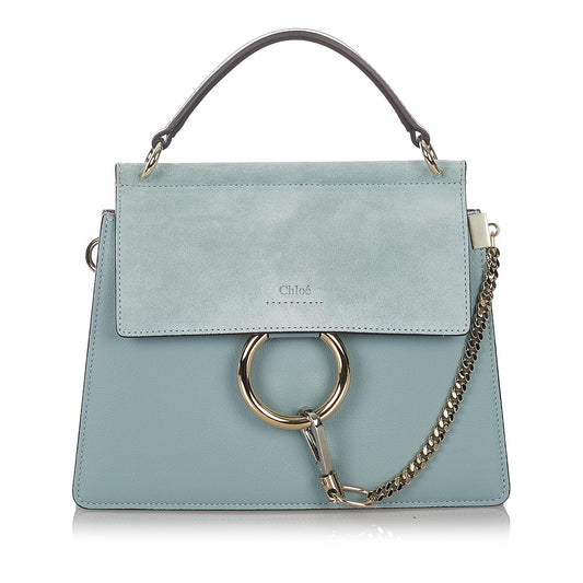 Chloe Faye Leather Satchel (SHG-26896)