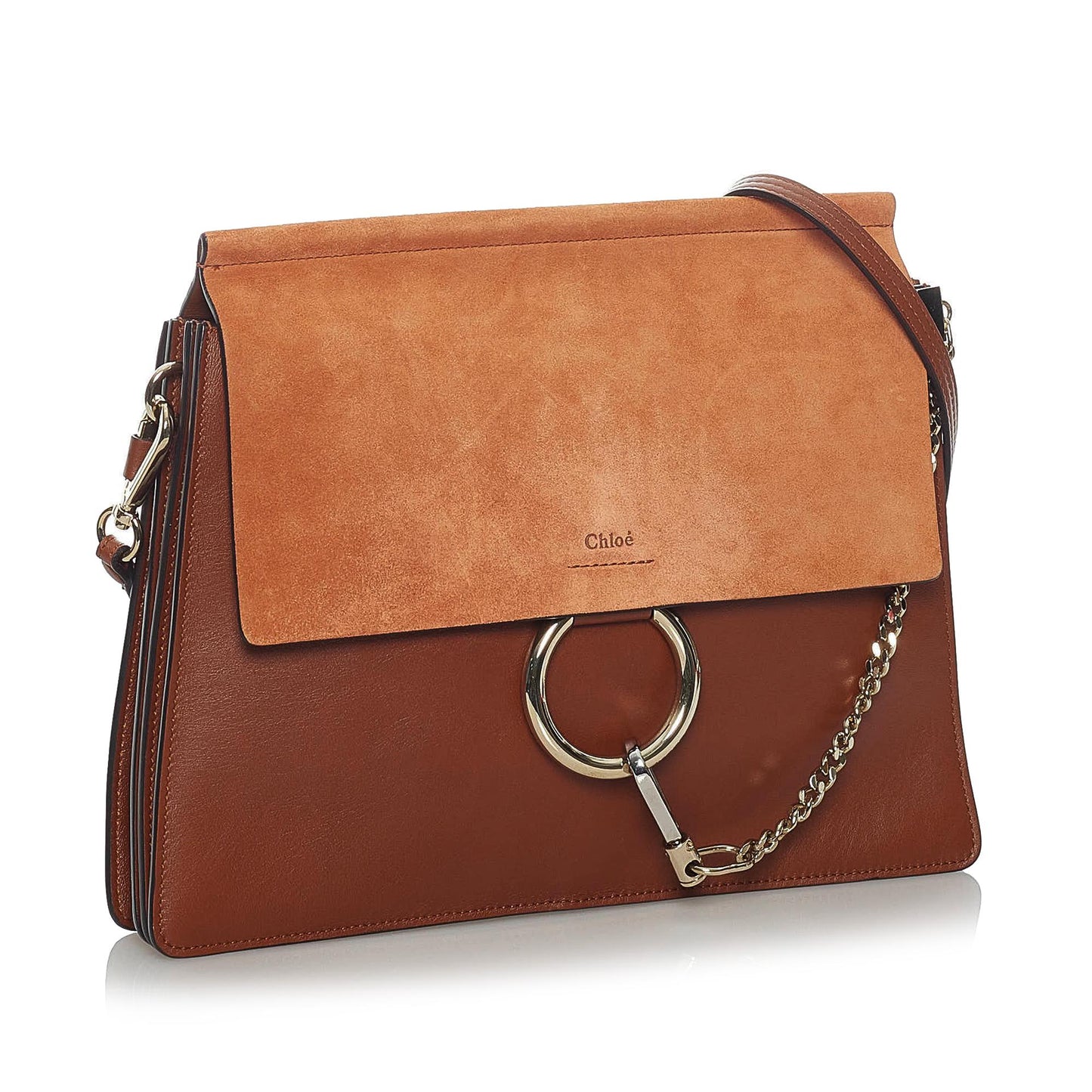 Chloe Faye Leather Shoulder Bag (SHG-30465)