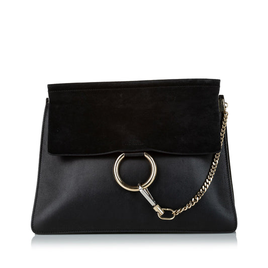 Chloe Faye Leather Shoulder Bag (SHG-31240)