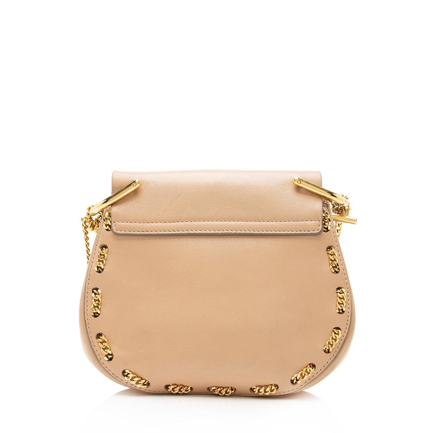 Chloe Lambskin Drew Chain Embellished Mini Shoulder Bag (SHF-23119)