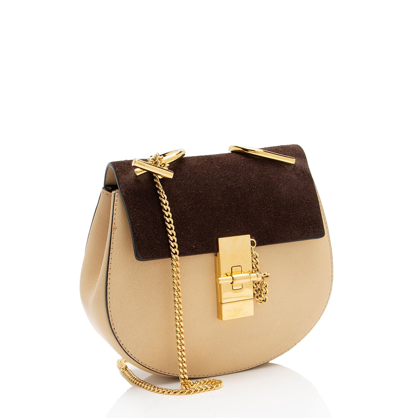 Chloe Lambskin Suede Drew Mini Shoulder Bag (SHF-ai61BQ)