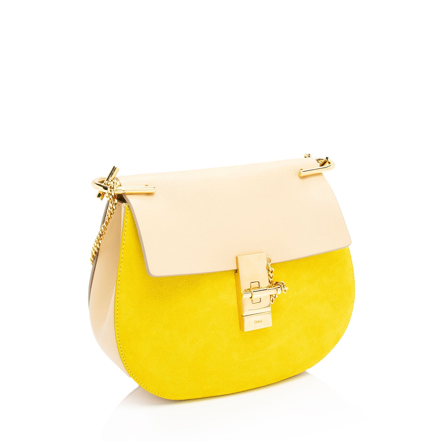 Chloe Lambskin Suede Drew Small Shoulder Bag (SHF-CtvkvY)