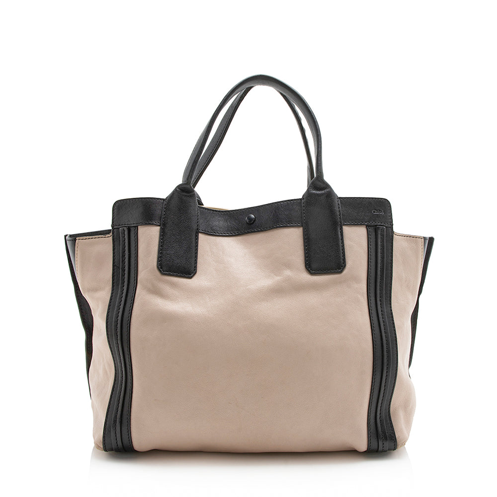 Chloe Leather Alison Tote (SHF-12075)