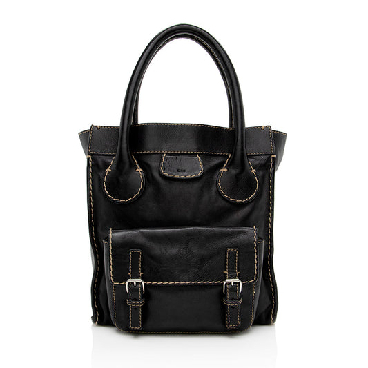 Chloe Leather Edith Large Tote - FINAL SALE (SHF-15404)