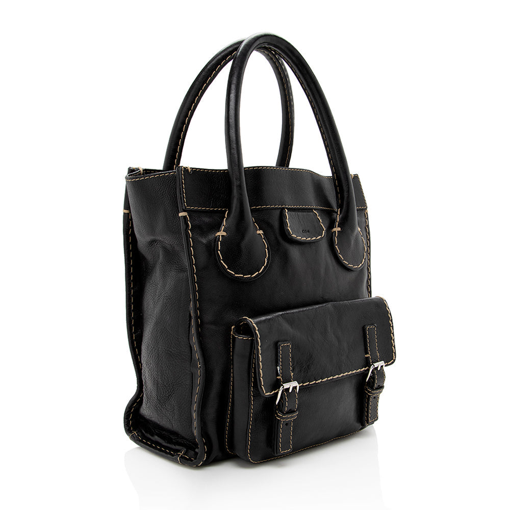 Chloe Leather Edith Large Tote - FINAL SALE (SHF-15404)
