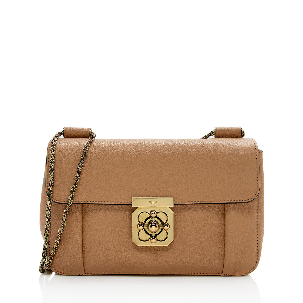 Chloe Leather Elsie Medium Shoulder Bag - FINAL SALE (SHF-14935)