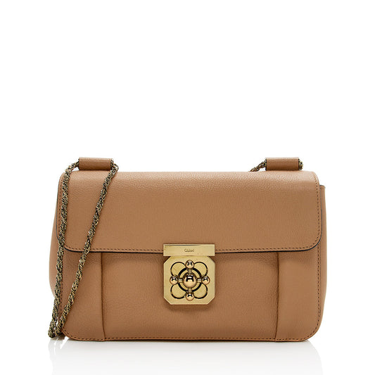 Chloe Leather Elsie Medium Shoulder Bag - FINAL SALE (SHF-14935)