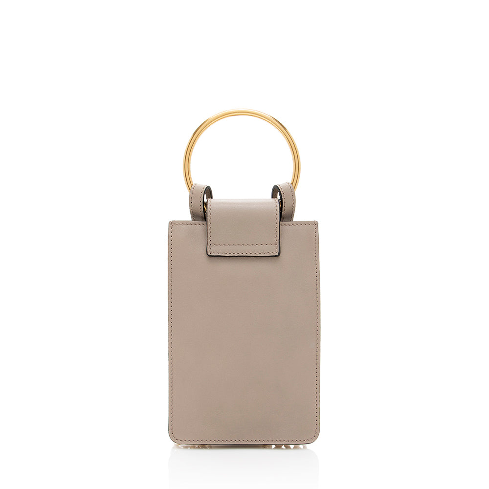 Chloe Leather Jane Mini Crossbody Bag (SHF-17808)