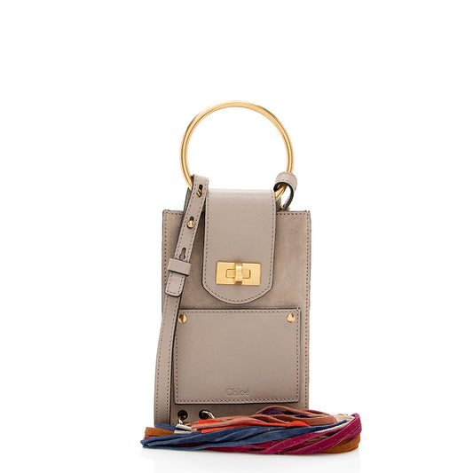 Chloe Leather Jane Mini Crossbody Bag (SHF-17808)