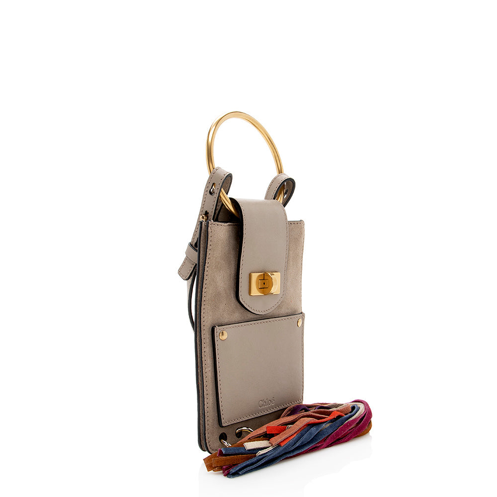 Chloe Leather Jane Mini Crossbody Bag (SHF-17808)