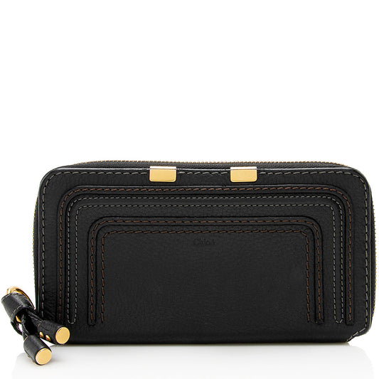 Chloe Leather Marcie Long Zip Wallet (SHF-18964)