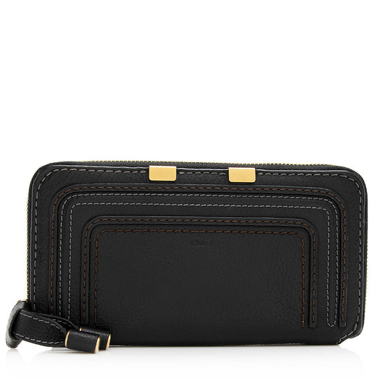 Chloe Leather Marcie Long Zip Wallet (SHF-20087)