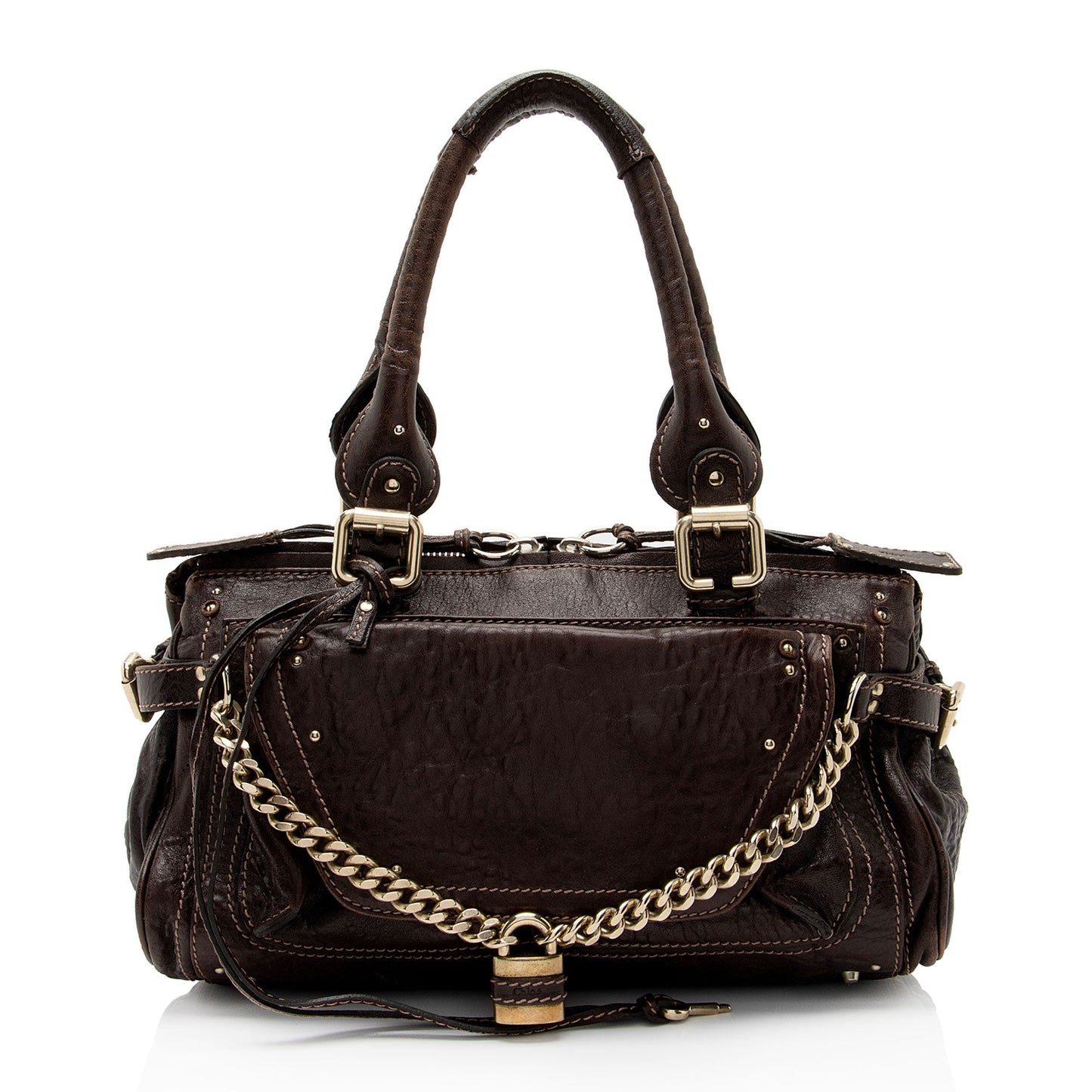 Chloe Leather Paddington Capsule Shoulder Bag (SHF-BsO5y9)