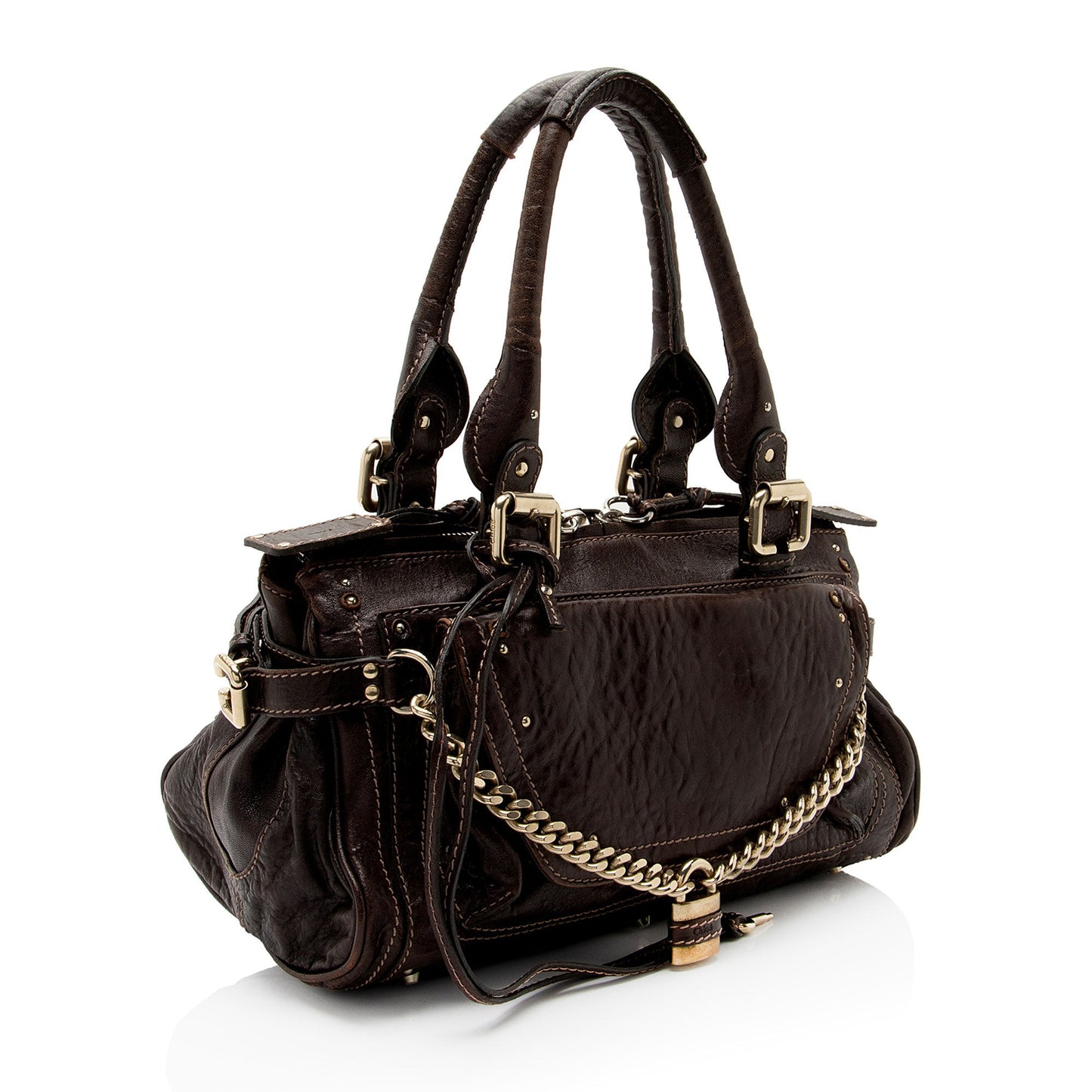 Chloe Leather Paddington Capsule Shoulder Bag (SHF-BsO5y9)
