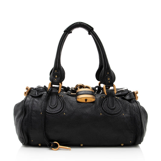 Chloe Leather Paddington Medium Satchel (SHF-19174)