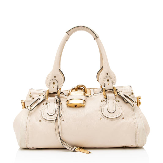 Chloe Leather Paddington Medium Satchel (SHF-23646)