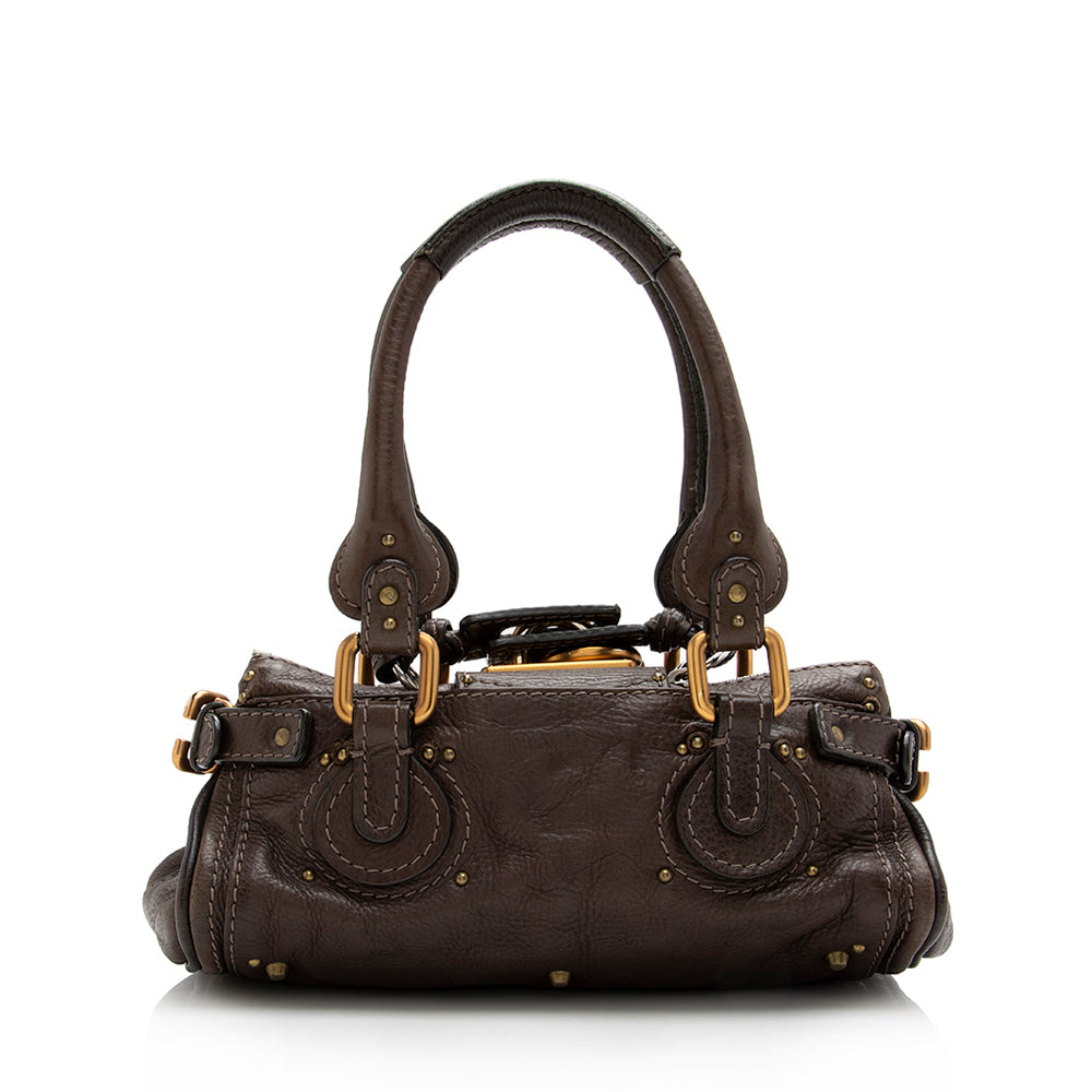 Chloe Leather Paddington Mini Satchel (SHF-17716)