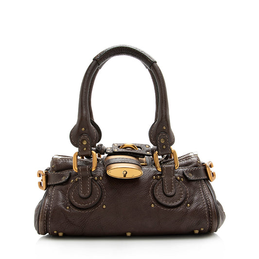 Chloe Leather Paddington Mini Satchel (SHF-17716)