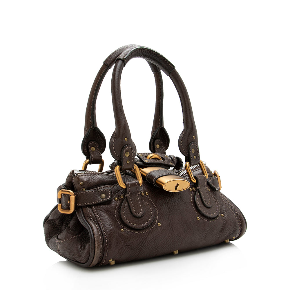 Chloe Leather Paddington Mini Satchel (SHF-17716)