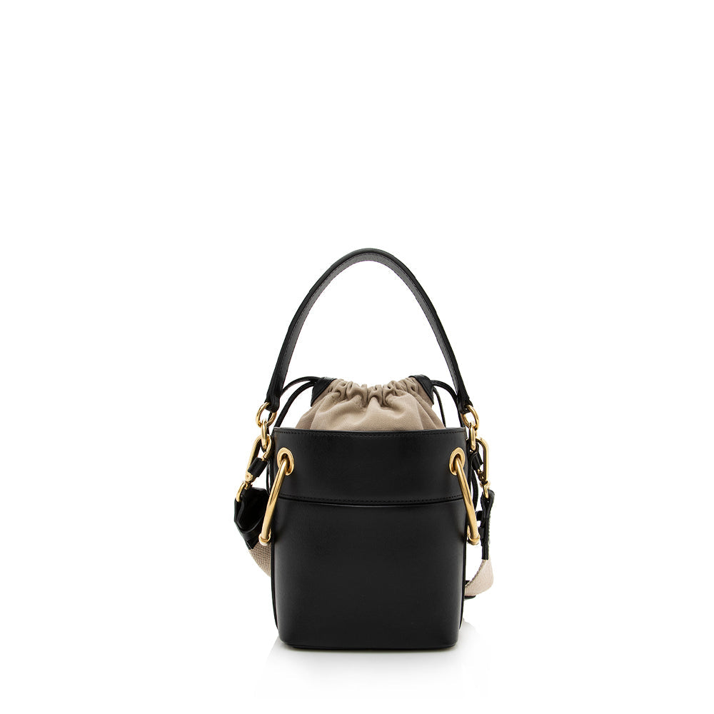 Chloe Leather Roy Mini Bucket Bag (SHF-13875)