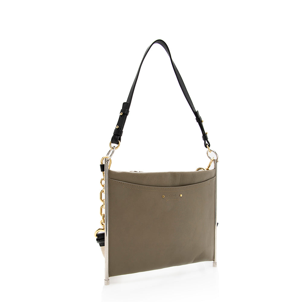 Chloe Leather Roy Shoulder Bag (SHF-18391)