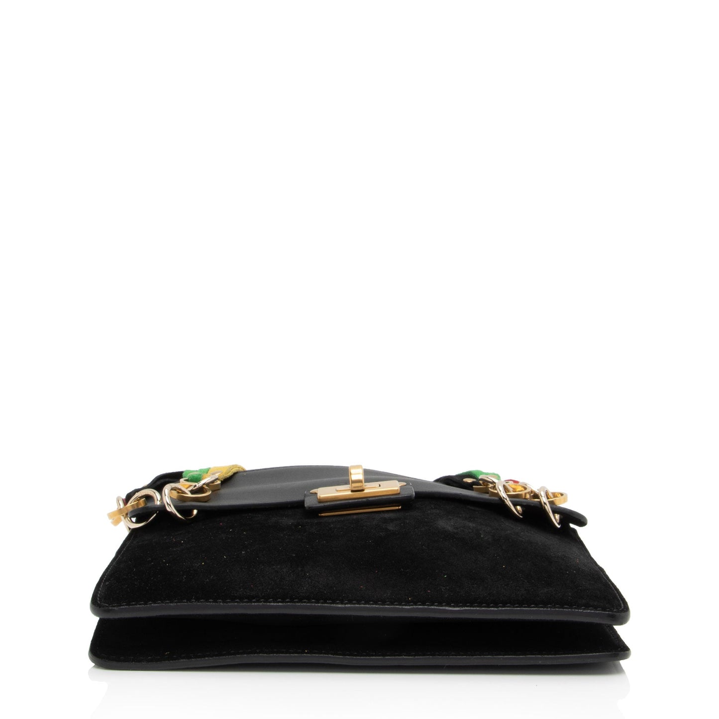 Chloe Leather Suede Jane Small Crossbody Bag (SHF-JrtInH)