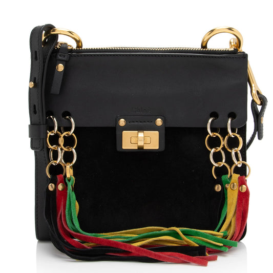 Chloe Leather Suede Jane Small Crossbody Bag (SHF-JrtInH)