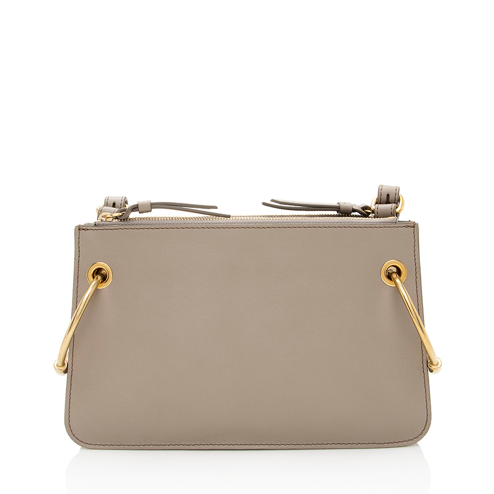 Chloe Leather Suede Roy Mini Shoulder Bag (SHF-19842)