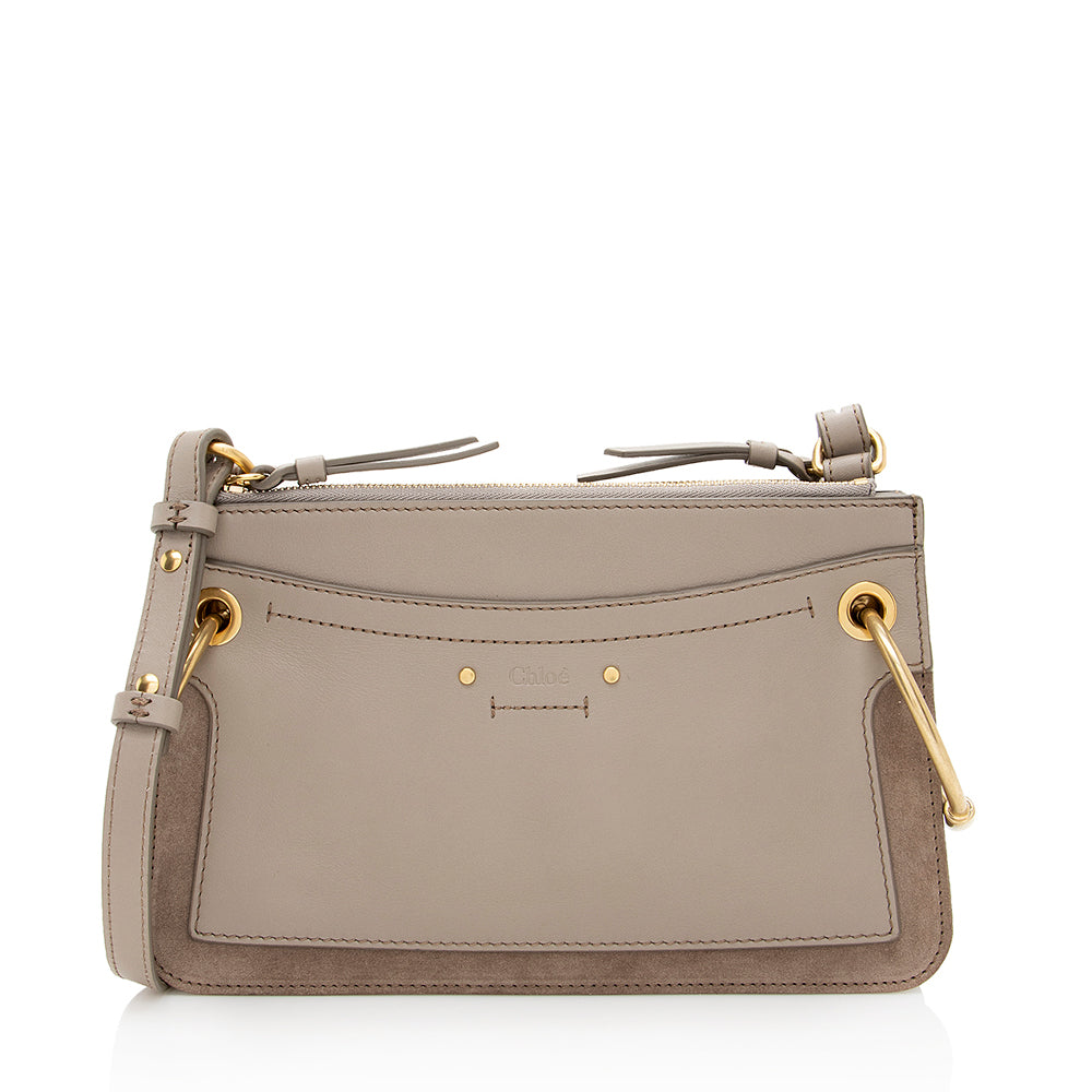 Chloe Leather Suede Roy Mini Shoulder Bag (SHF-19842)